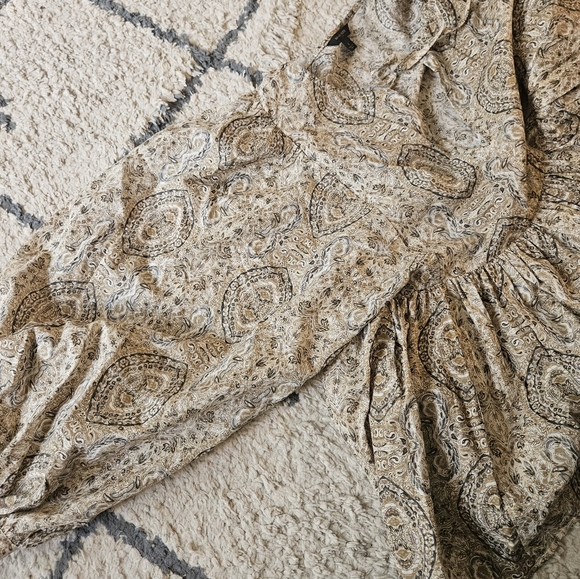 Banana Republic Flowy Floral 100% Cotton Blouse Large - Picture 4 of 7